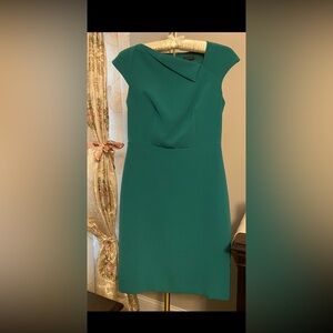 Ann Taylor Green Sheath dress Size 0
